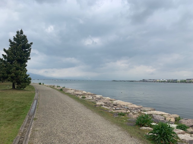 粟津あたりの遊歩道