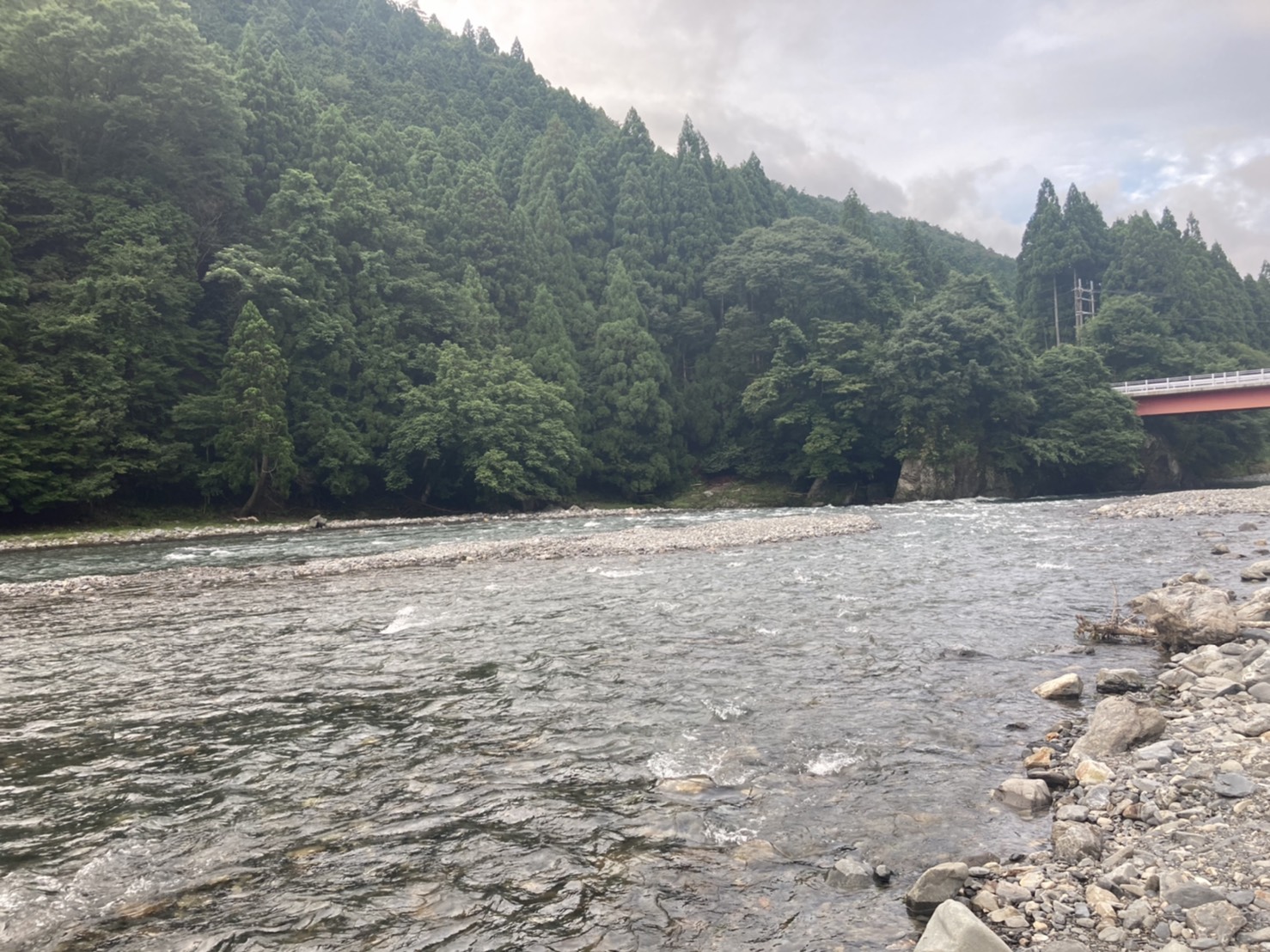 朽木あたりの川